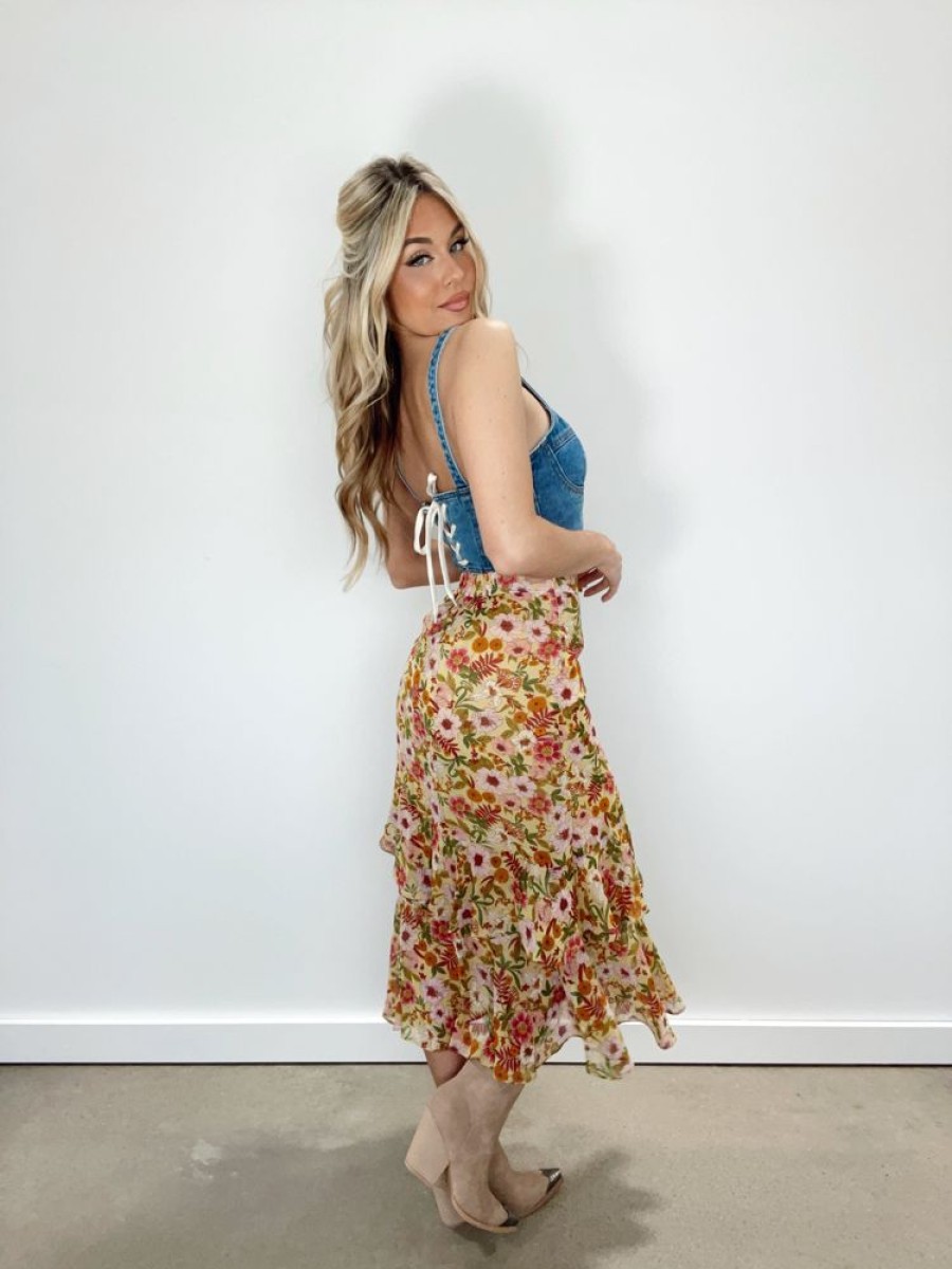 Lane 201 | Sunny Meadows Floral Skirt