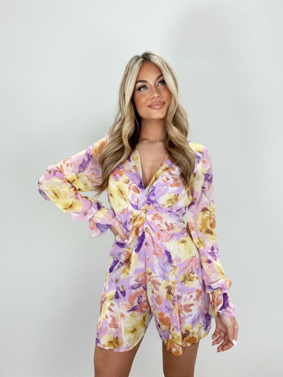 Lane 201 | Golden Lilac Romper