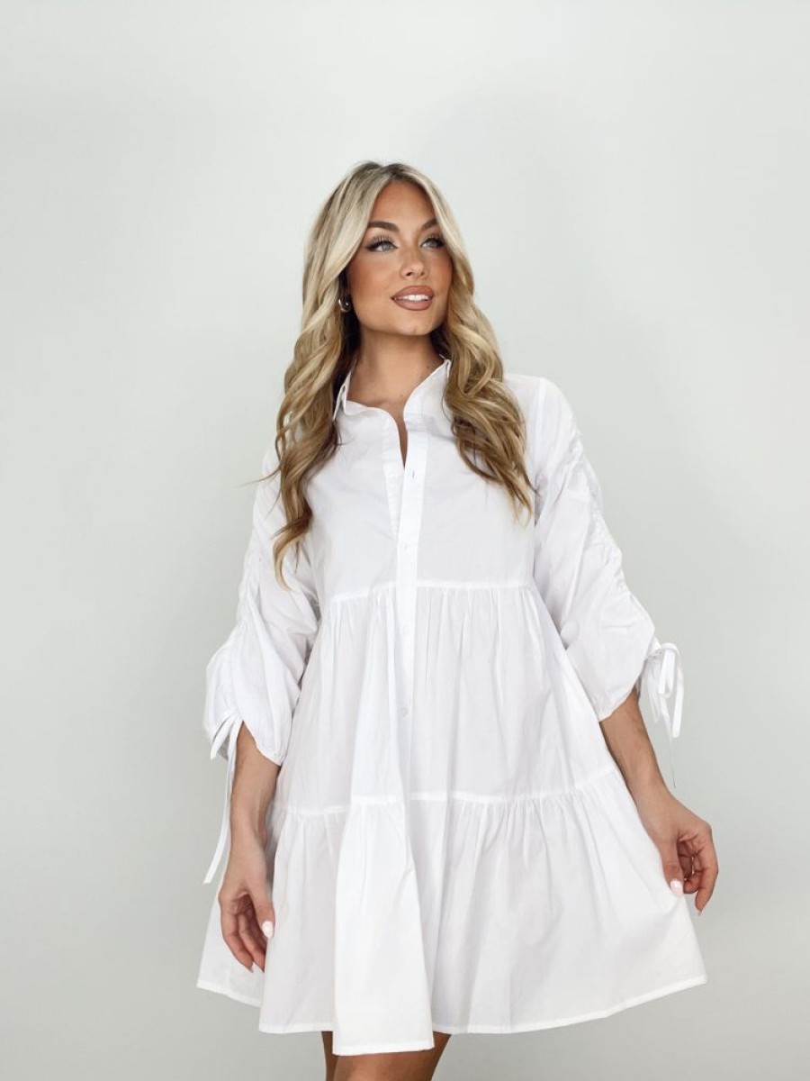 Lane 201 | Collared Button Up Mini Dress