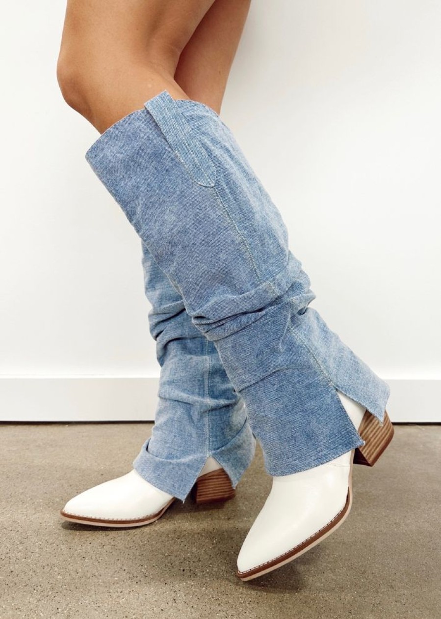 Lane 201 | Denim Western Boot