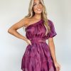 Lane 201 | Plum Radiance Mini Dress