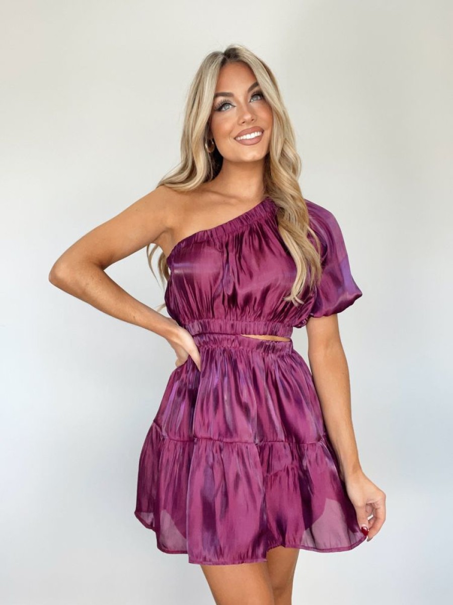 Lane 201 | Plum Radiance Mini Dress