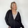 Lane 201 | Black Lane 201 Zip Up Hoodie