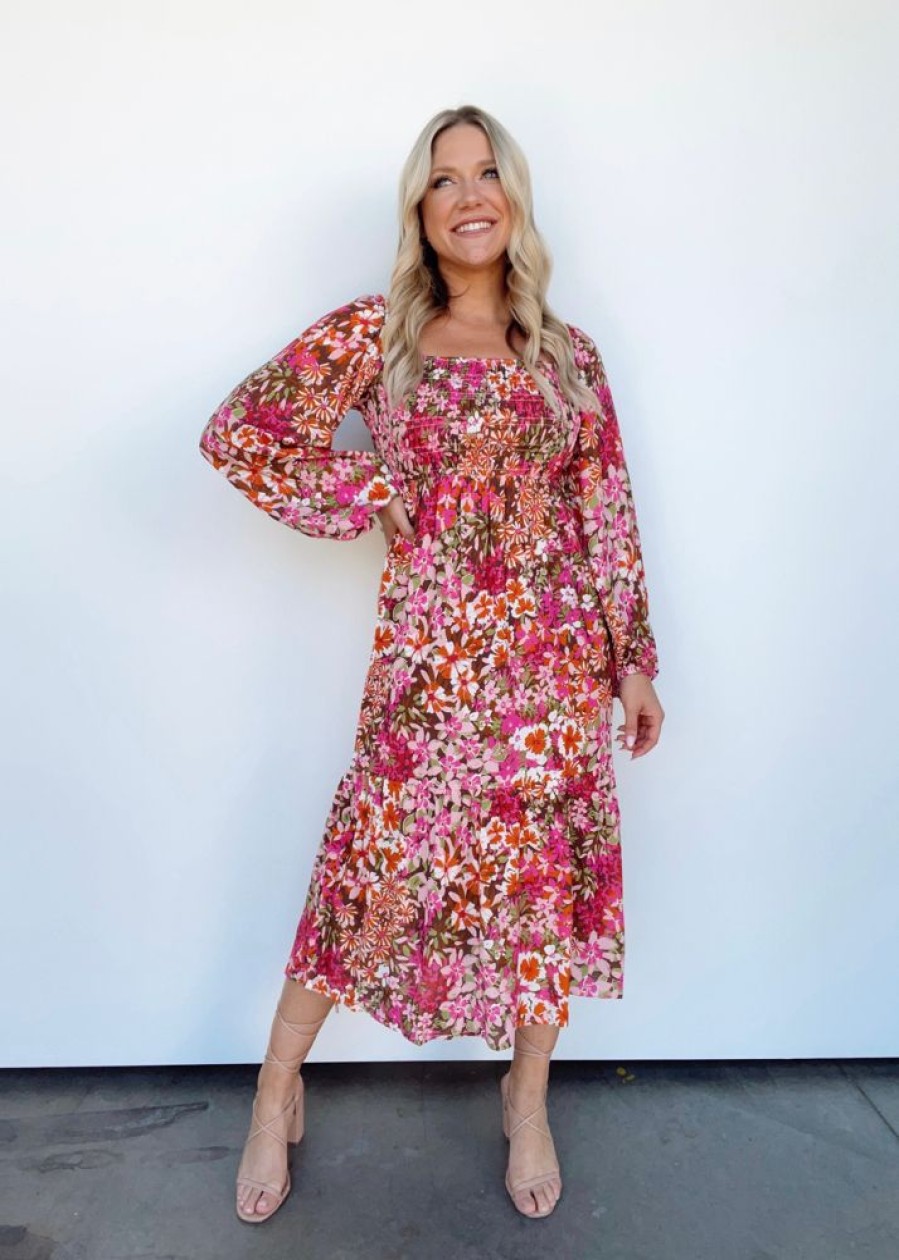 Lane 201 | Mulberry Blooms Maxi Dress