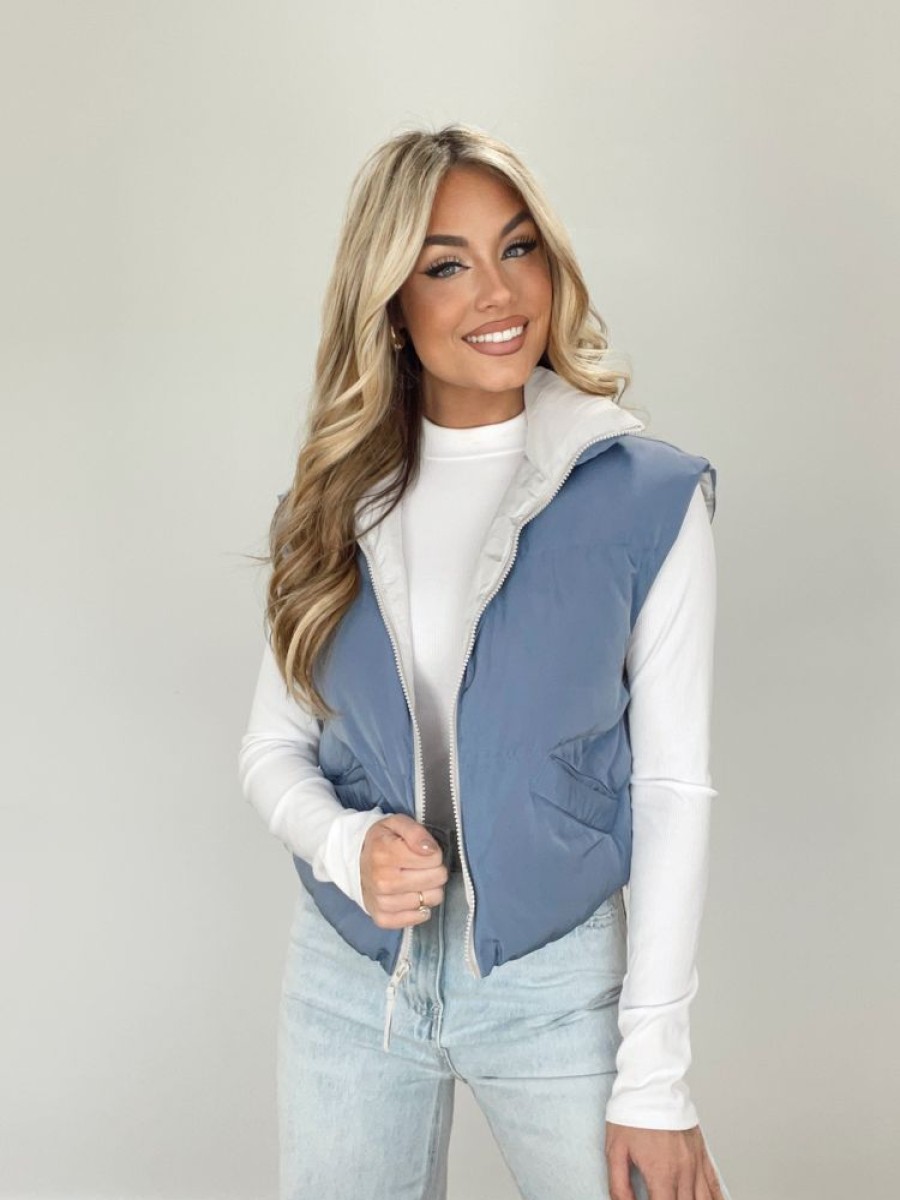 Lane 201 | Blue Puffy Vest