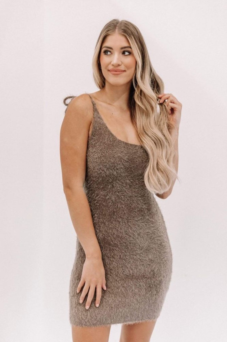 Lane 201 | Mocha Stay Stuntin' Mini Dress