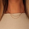 Lane 201 Necklaces | 18K Gold Plated Double Layer Necklace