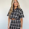 Lane 201 | Checkered Cheer Top