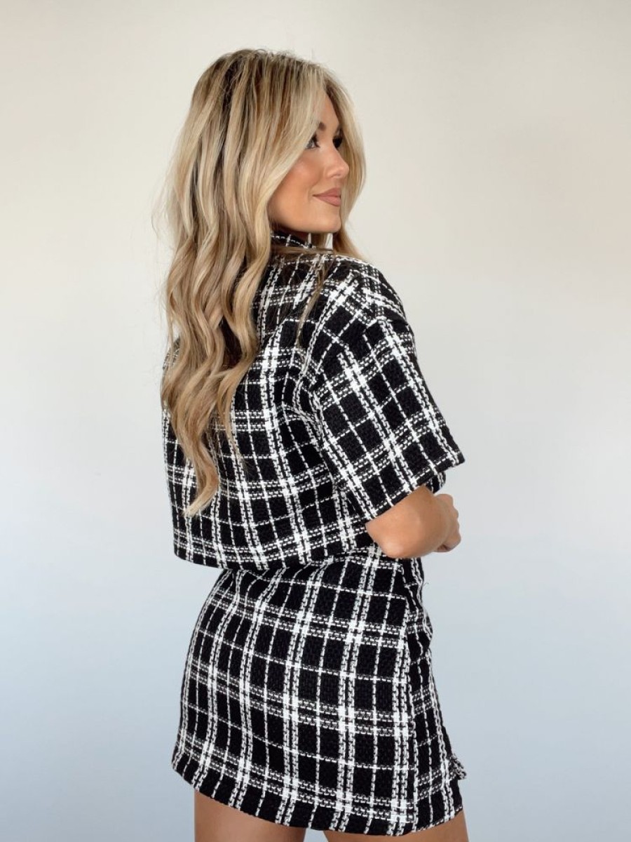 Lane 201 | Checkered Cheer Top