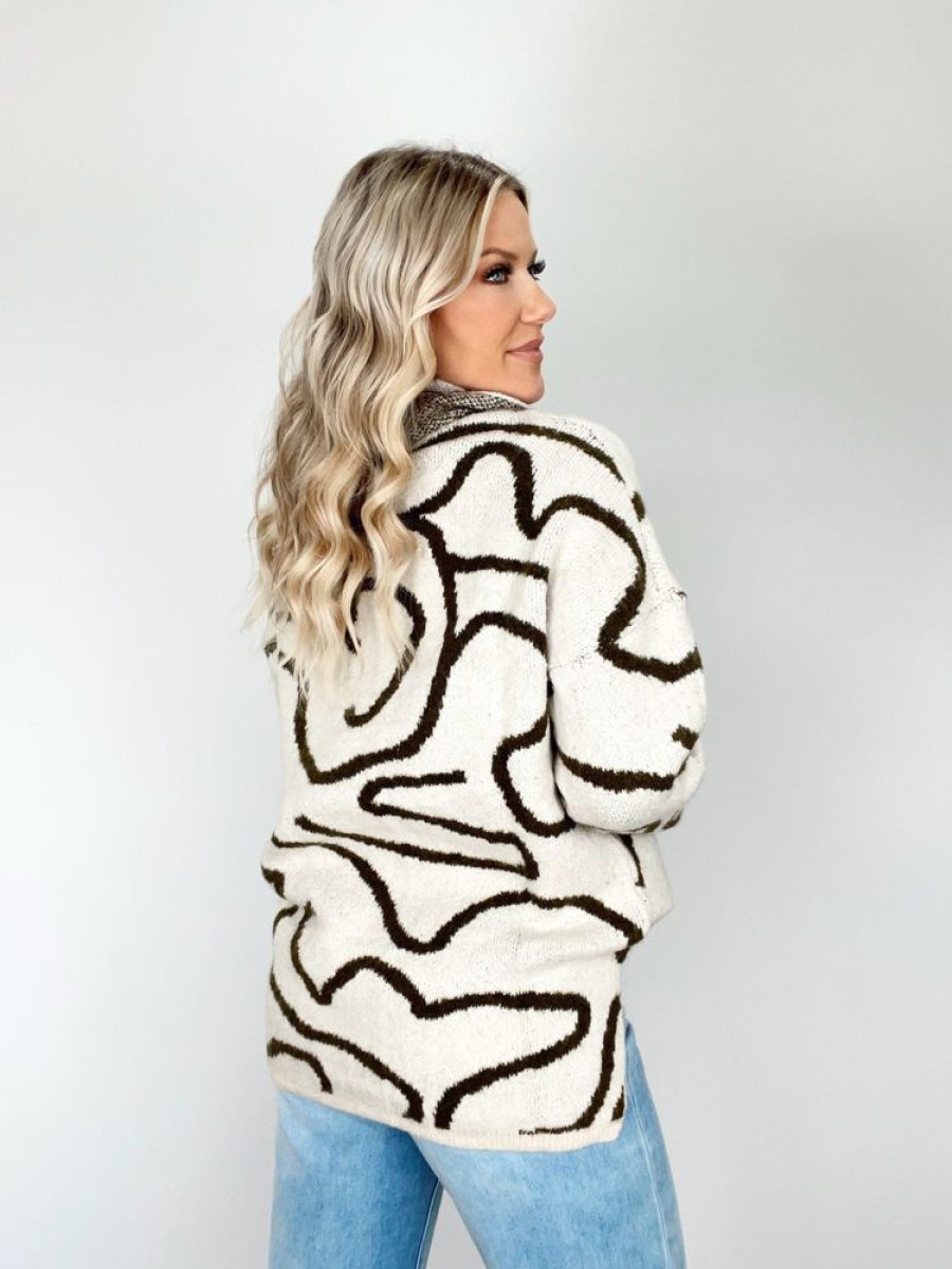 Lane 201 | Oversized Abstract Sweater