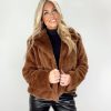 Lane 201 | Chocolate Faux Fur Jacket