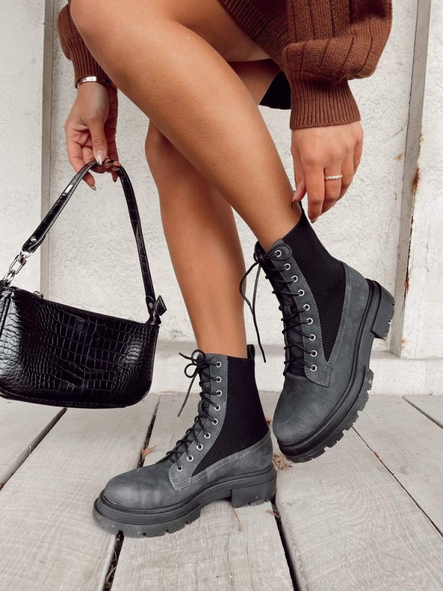 Lane 201 | Charcoal Journey Lace Up Boot