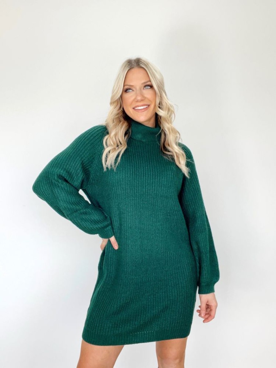 Lane 201 | Turtleneck Tidings Sweater Dress