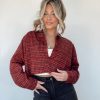 Lane 201 | Red By The Fire Plaid Top