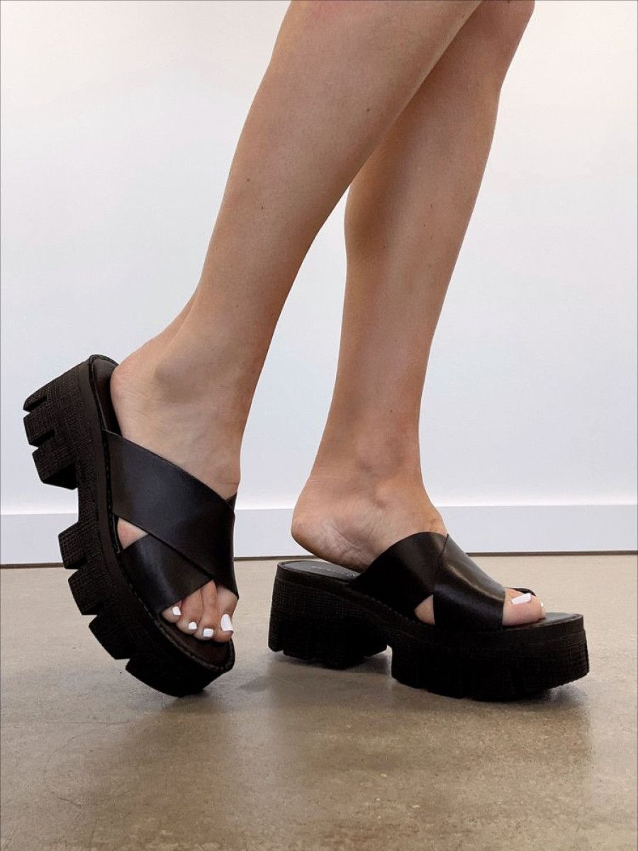 Lane 201 | Black Roxee Platform Sandal