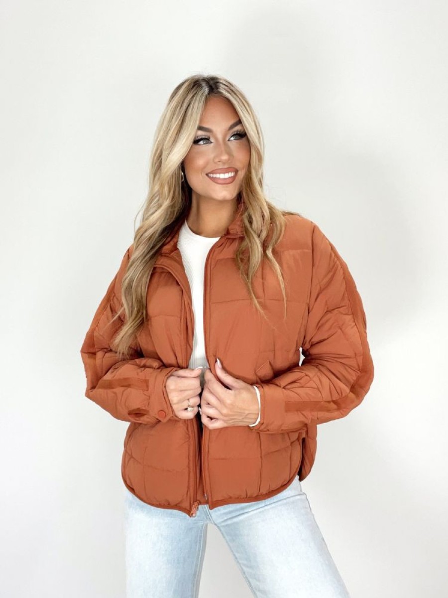 Lane 201 | Rust Puffer Jacket