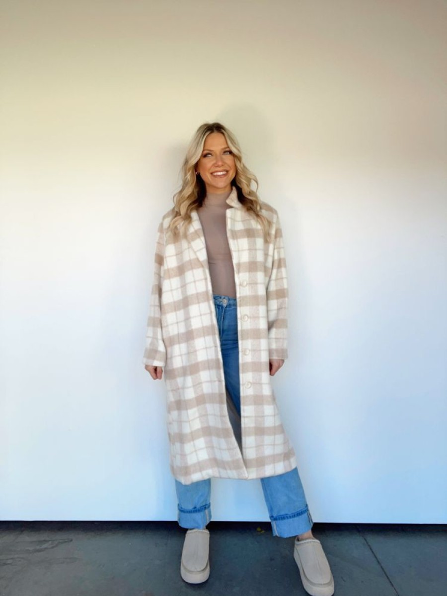 Lane 201 | First Frost Plaid Coat