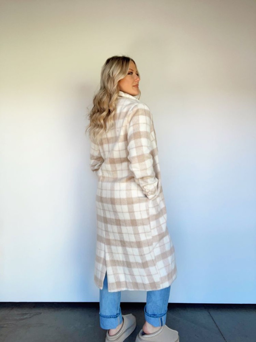 Lane 201 | First Frost Plaid Coat