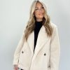 Lane 201 | Cream Teddy Coat