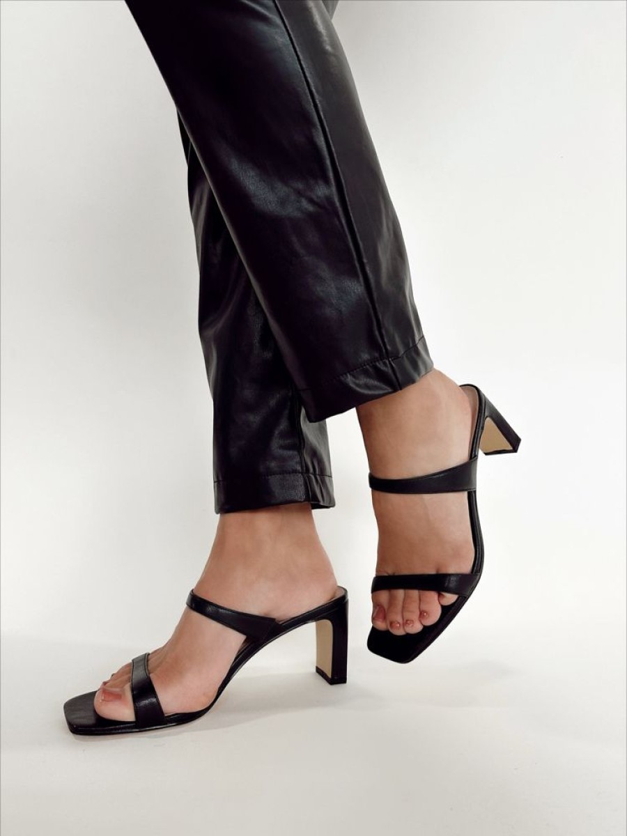 Lane 201 | Indy Black Strap Heel