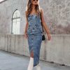 Lane 201 | Denim Tube Midi Dress