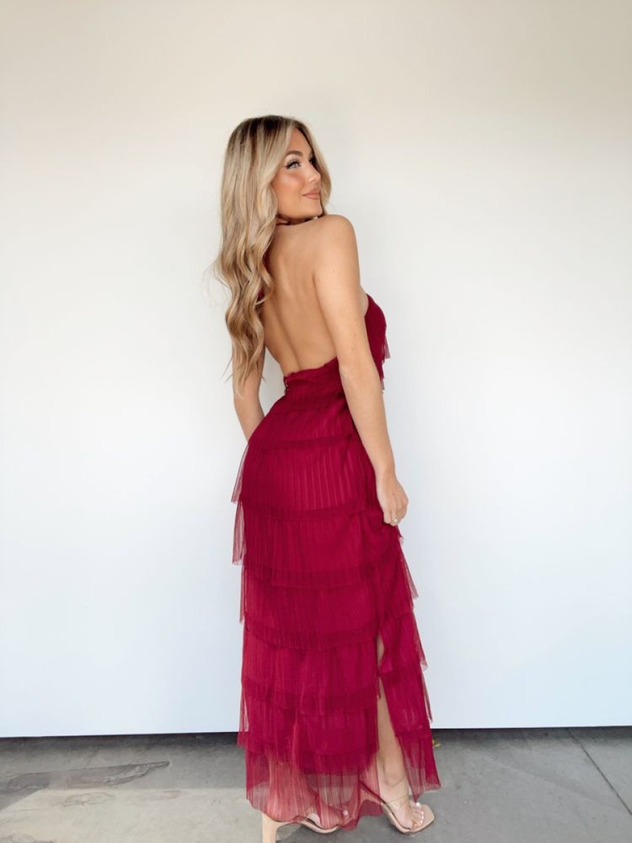 Lane 201 | Merlot Melody Maxi Dress