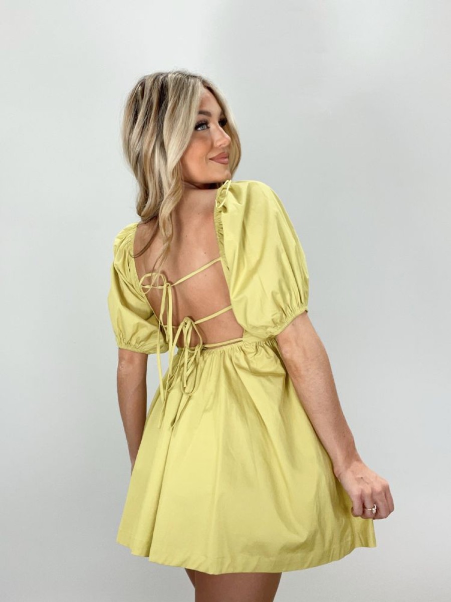 Lane 201 | Lime Babydoll Romper