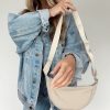 Lane 201 | Beige Crescent Bag