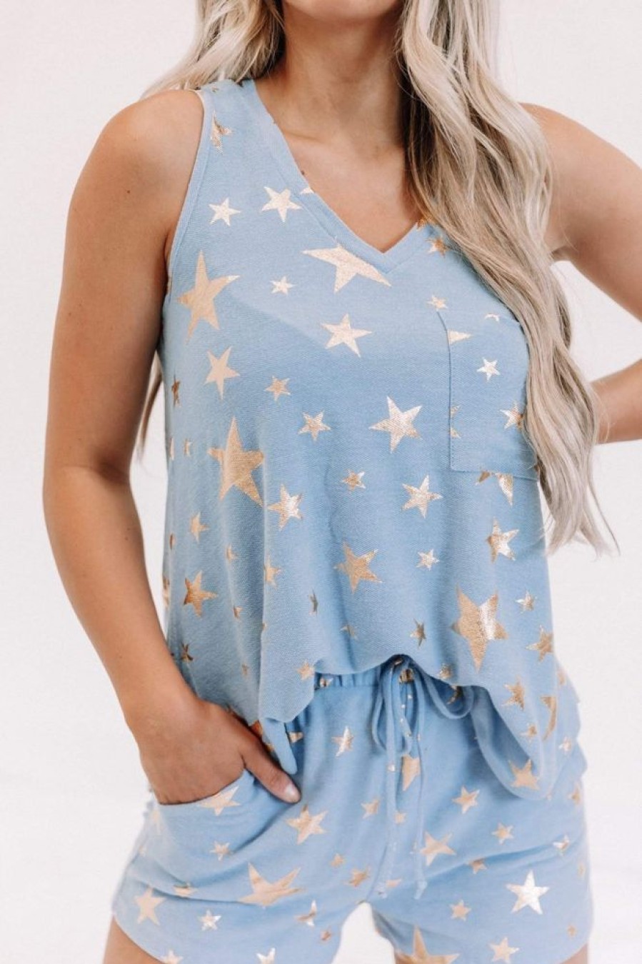 Lane 201 | Blue Wishing On A Star Tank