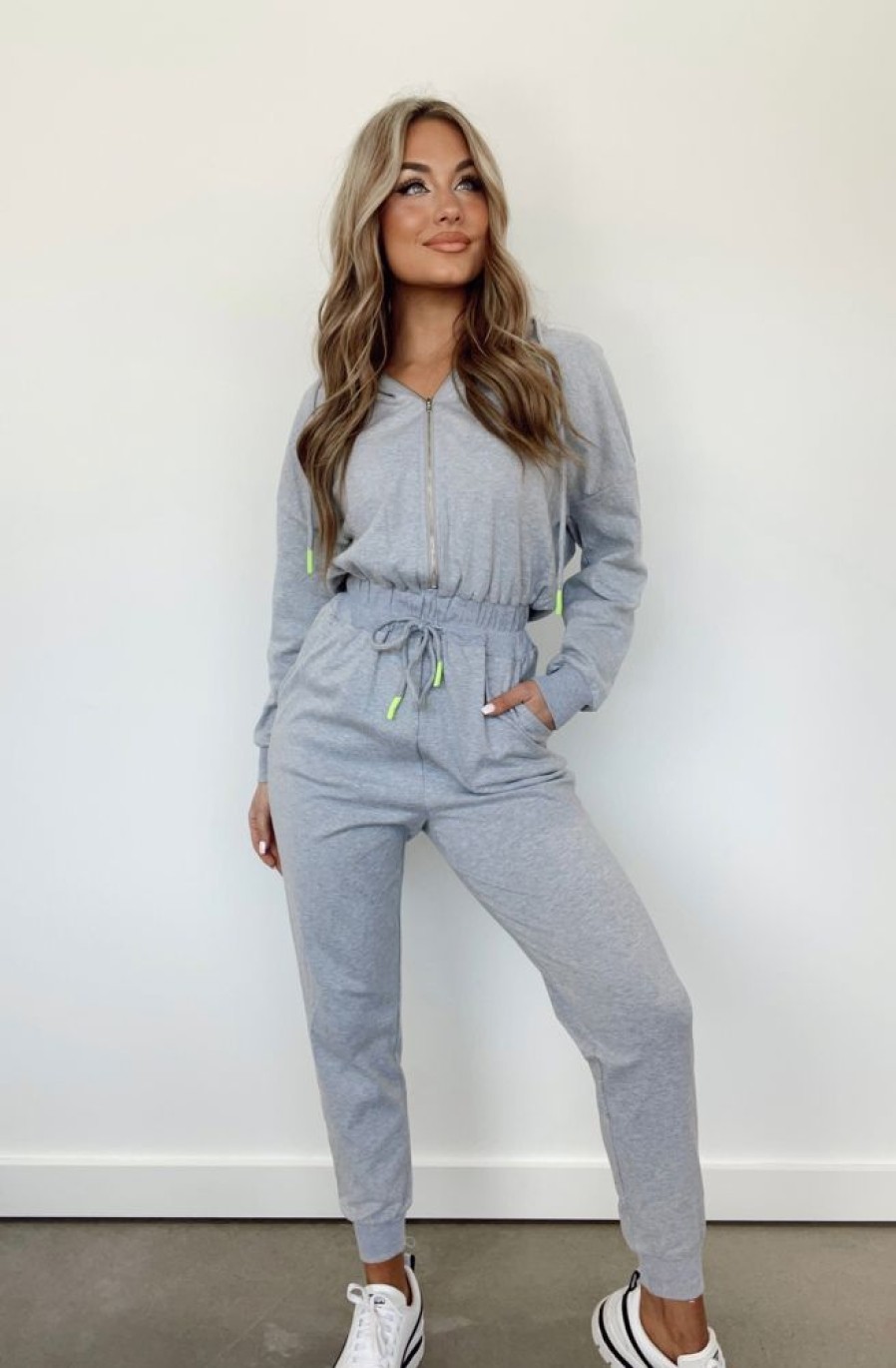 Lane 201 | Grey Jetsetter Jumpsuit