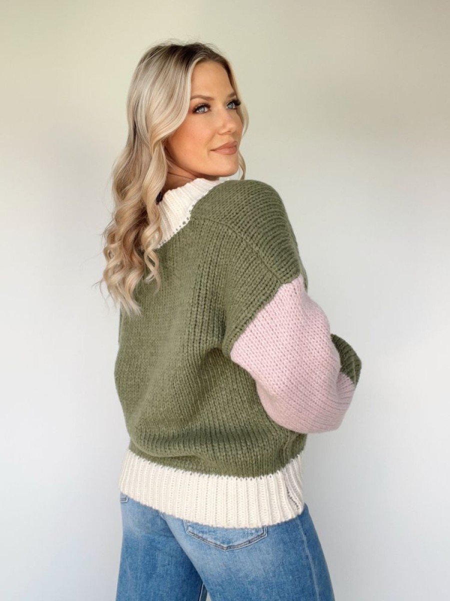 Lane 201 | Evergreen Colorblock Sweater