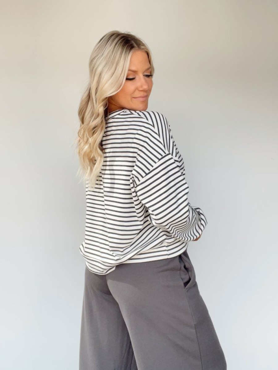 Lane 201 | Another Coffee Striped Top