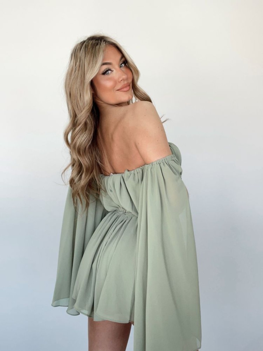 Lane 201 | Dusty Sage Hidden Romance Romper