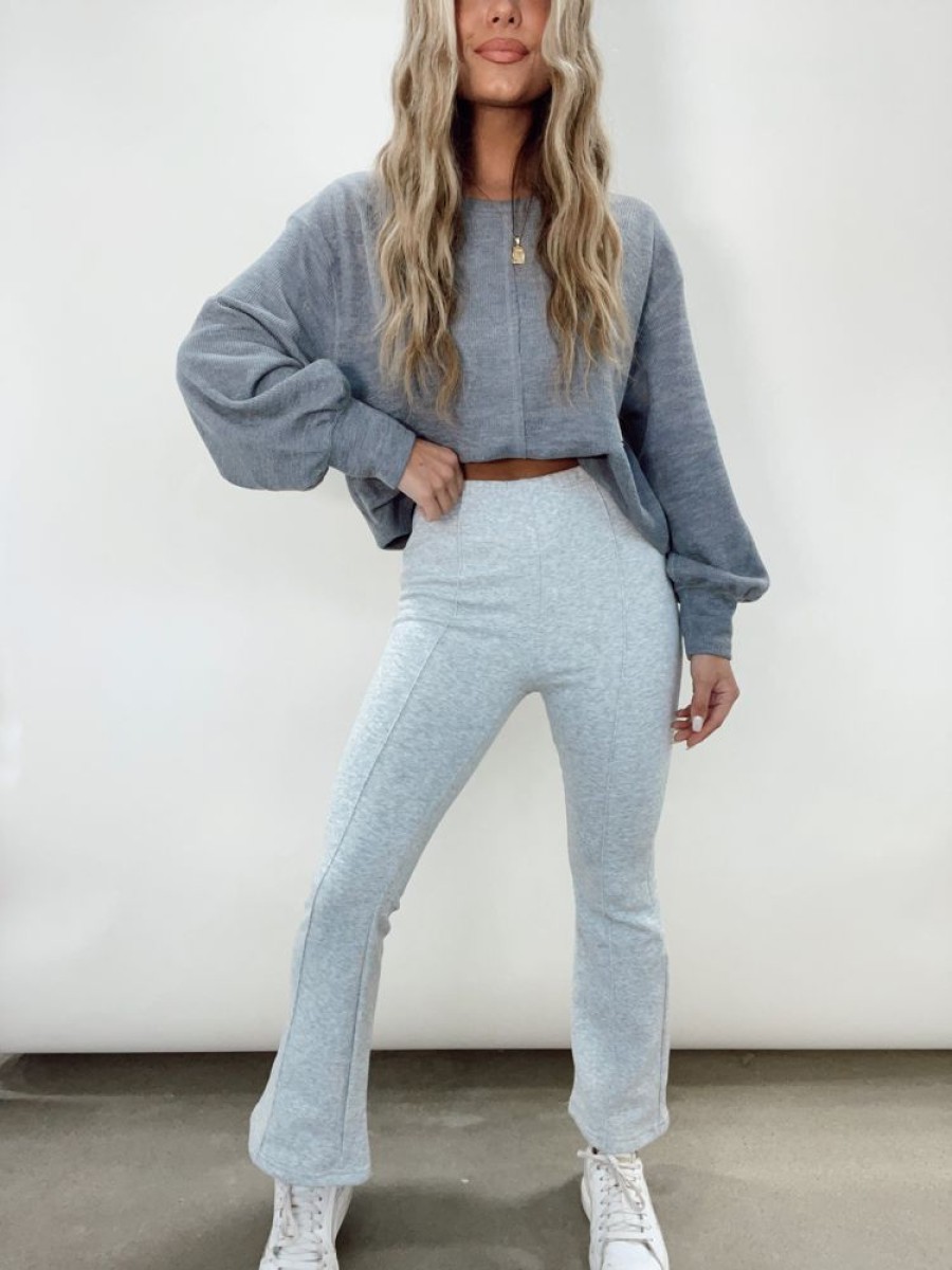 Lane 201 | Grey Flare Sweatpant