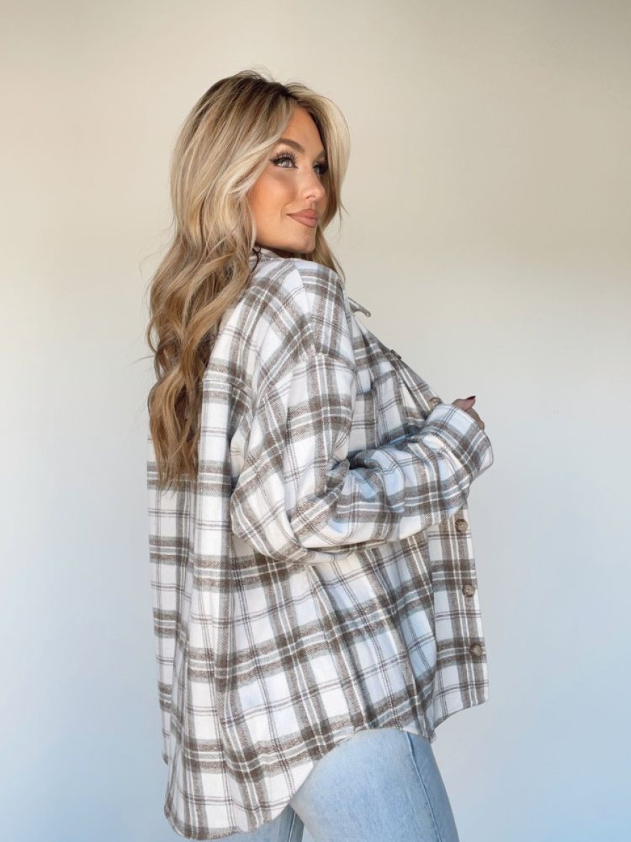 Lane 201 | Backroads Bonfire Plaid Top